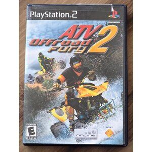 ATV Off Road Fury 2 Case And Large Book Only Black Label Sony PlayStation 2 PS2
